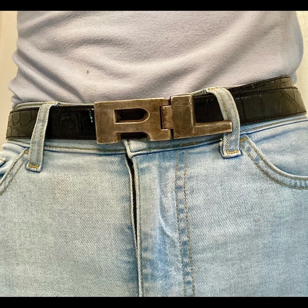 Ralph Lauren genuine alligator leather belt